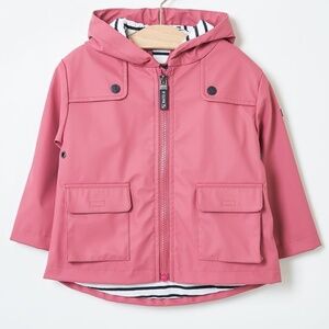 New Pink Baby Waterproof Raincoat SZ 6M